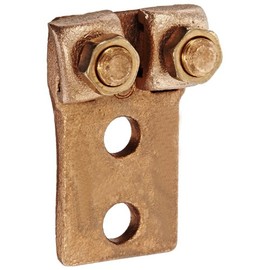 Burndy Q2A1C-2 Qiklug Terminal, 4 Str. - 1 Str. Conductor, 1-13/16" Width, 2-7/8" Length, 1-1/16" Height, 150 lbs Recommended Tightening Torque