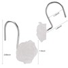 SIMPLE CLEVER HOMES 365 Rose Shower Curtain Hooks, Glow in