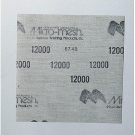 Micro-Mesh Finishing Sheet 1 Sheet 6'' x 6" 12000 grit Extra Fine Sandpaper Flexible Cotton Backing by MICRO - MESH
