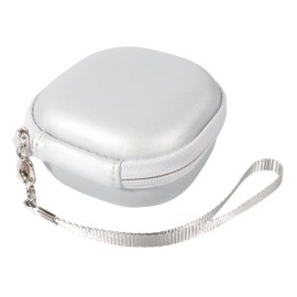 WGear customized travel Case for Beats Powerbeats Pro - Totally Wireless Earphones, Mesh cable pocket, elastic secure strap, elite wrist strap (Smoke White)