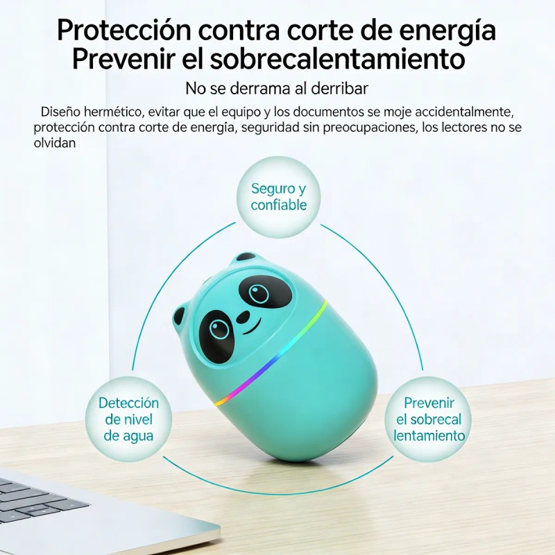 Humidificador Para Bebé Difusor Aromas Sin Ruido Luz