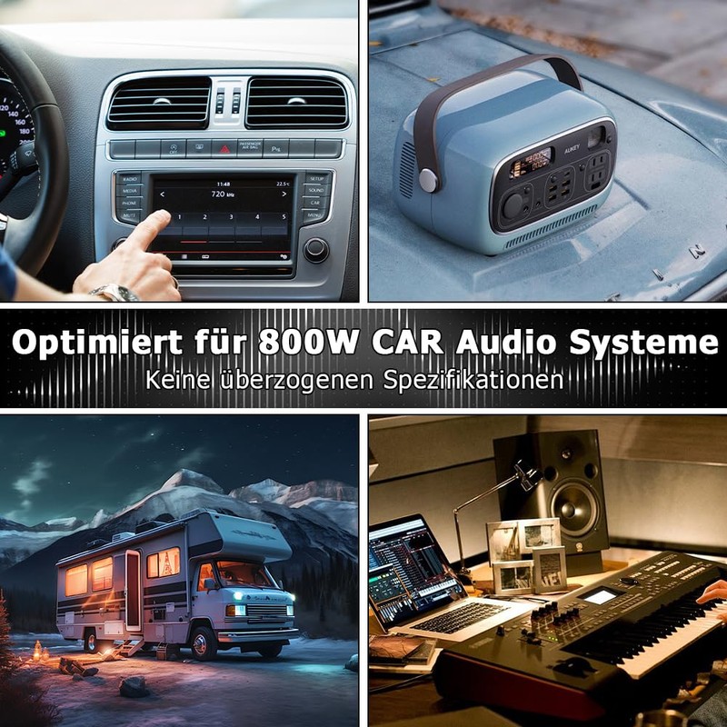 Abnaok Car Amplifier Cable Set, 10 GA, Connection Set, Car