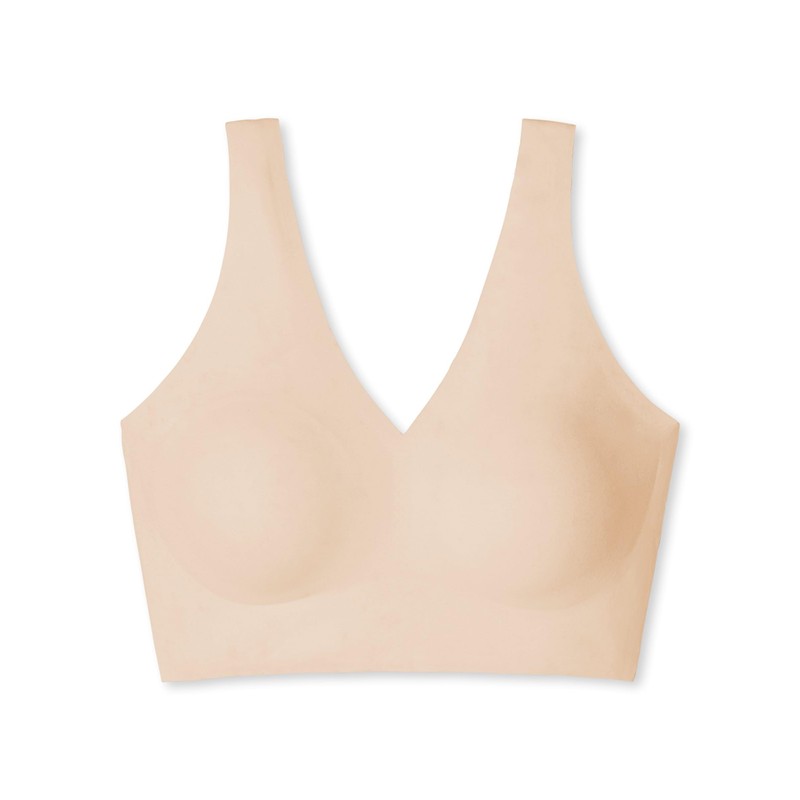 Schiesser Invisible Soft Women's Bustier with Removable Pads, Sand_170364