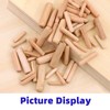 Glarks 508Pcs 1/4" 5/16" 3/8" 1/2" Wooden Dowel Pins Beveled