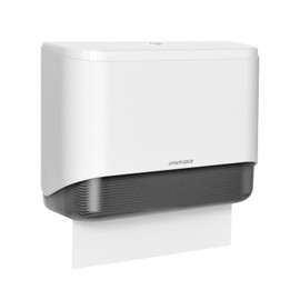 interhasa! Commercial Paper Towel Dispenser Wall Mounted, Hand Towel Dispenser Large Capacity Tissue Box C-Fold Paper Towel Holder for Bathroom Kitchen Restaurants Hotel (White)