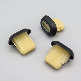 VVO Fasteners Plastic Front Door Card Clip, Black (Pack of 10)