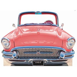 SS11042 Classic Pink Car Coupe 1955 Stand in Cardboard Cutout Standee Standup