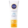 NIVEA SUN Protector Solar Facial para Piel Sensible (50 ml), Bloqueador Solar Libre de Aroma con FPS 50+, de Sensación Ligera no Grasoso ni Pegajoso para Piel Sensible