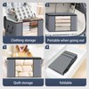 90L Large Storage Bags 6 Pack Foldable Storage Bags with