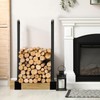 DOEWORKS Heavy Duty Firewood Racks Adjustable Length Log Bracket Rack
