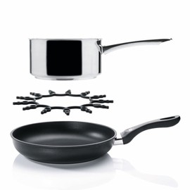 Kuhn Rikon Trivet & Pan Guard, (Set of 3), Black