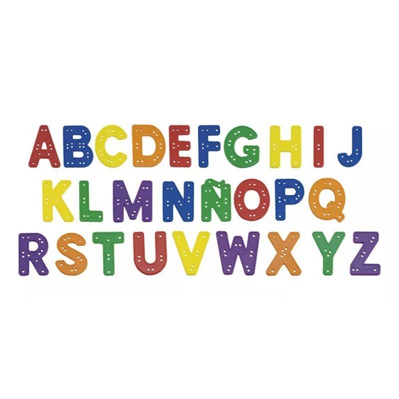 Hacer y Aprender Abc Ensarta, Abecedario Ensartable Con 192pzs. Didáctico