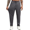 Auxo Men's Athletic Pants with Zipper Pockets Big and Tall