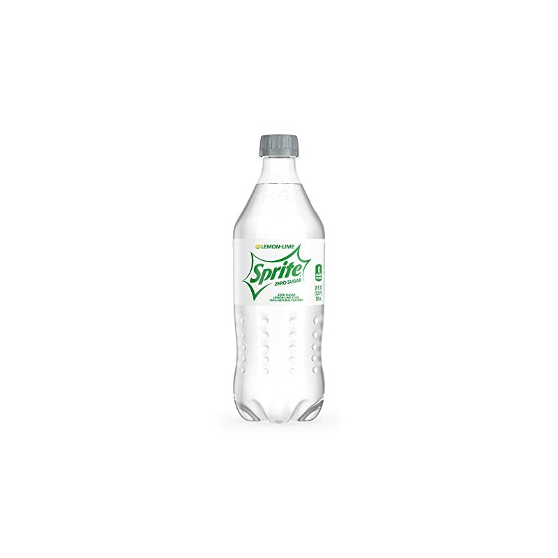 Zero Sprite, 20 oz Bottles - Pack of 24