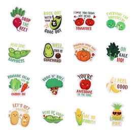 Puluole Vegetables and Fruits Fridge Magnets, 16 PCS Magnetic Sticker for Home Kitchen Refrigerator Office Locker Mailbox Decor,Housewarming Gifts for Friends