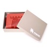 Mozu 86000 Elk Bi-fold Wallet with Coin Purse, red
