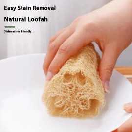 ke Selected ECO 6 PCS 4' Natural Loofah/Luffa Bath Shower Sponge Exfoliator Kitchen Body Clean