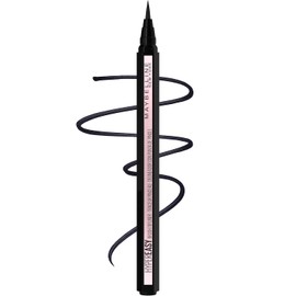 maybelline new york - Delineador de ojos Hyper Easy Liquid Pen No-Skip, acabado mate, fórmula resistente al agua, maquillaje delineador de ojos, negro intenso, 0.018 onzas Oz