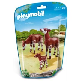 Playmobil 6643 Familia De Okapis!!!! Cantidad De Piezas 1