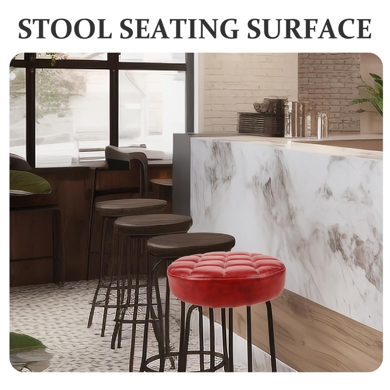 PRETYZOOM 13-Inch Round Bar Stool Seat Cushion Replacement, PU Foam