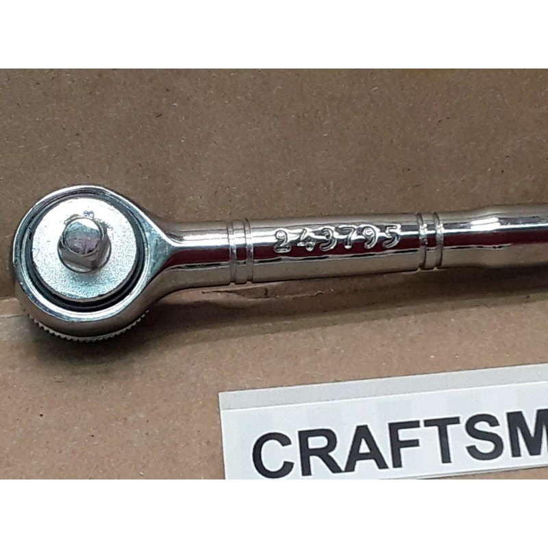 CRAFTSMAN 43795 Thumb Wheel 1/4 Drive RATCHET WRENCH Tri Wing