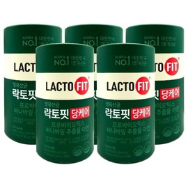 Chong Kun Dang Health Lacto Fit Dang Care 2g x 60 sachets x 5 cans Hb / 종근당건강 락토핏 당케어 2g x 60포 x 5통 Hb