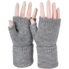 styleBREAKER 09010052 Women's Fingerless Knitted Gloves Plain with Waistband Warm