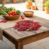 Laiiqi 6 Pcs Artificial Pepper String Fake Vegetables Chili Peppers