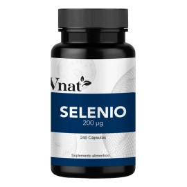 Selenio Selenium 200 Mcg 240cap Vnat Anticancerigeno Antioxi Sabor Neutro