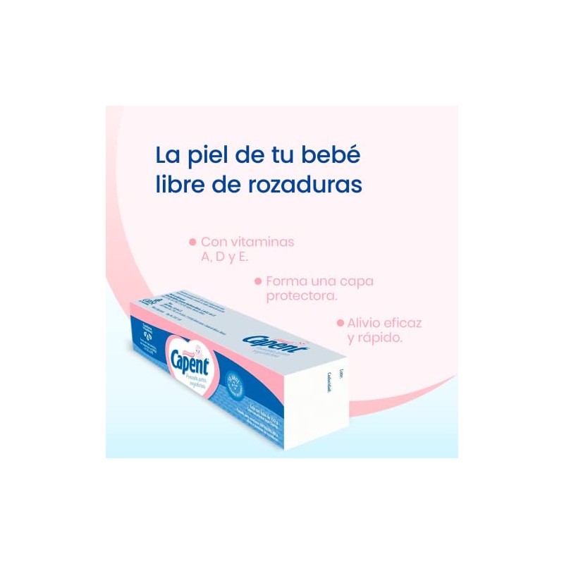 Capent, Pomada para rozaduras | Con vitamina A,D y E