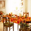 2 Pack Fall Tablecloth Maple Leaf Plastic Table Cover Autumn