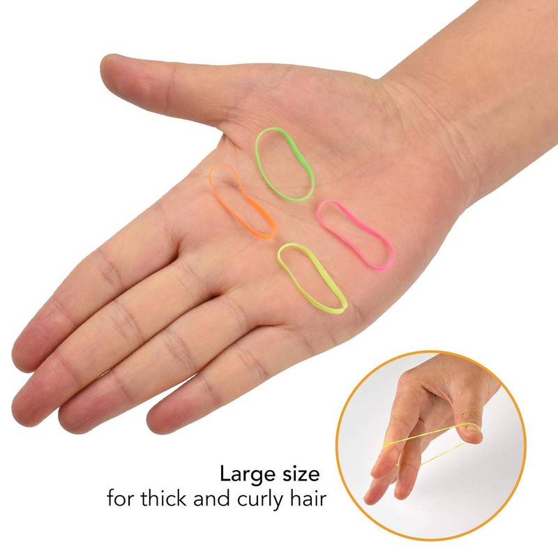 500 Multi Pack Essential Mini Hair Rubber Elastics for Kids
