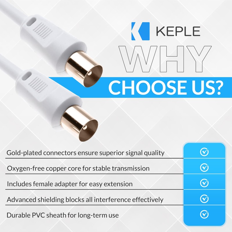 Antenna Cable Satellite Cable Receiver for Cable TV Recorder Satellite