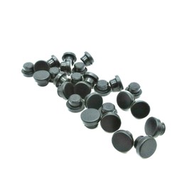 Silicone Rubber Stopper Plug - 15pcs Silicone Rubber Hole Plugs with Compression Stem - Black Silicone Rubber Plugs for Holes - Silicone Rubber Push in Stem Bumpers (5/16")