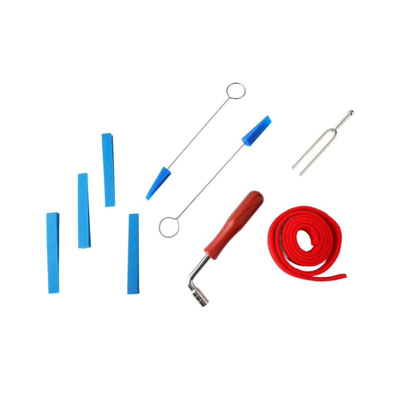 Piano Tuning Tool Set Tuning Wrench Fork Rubber Mute Wool
