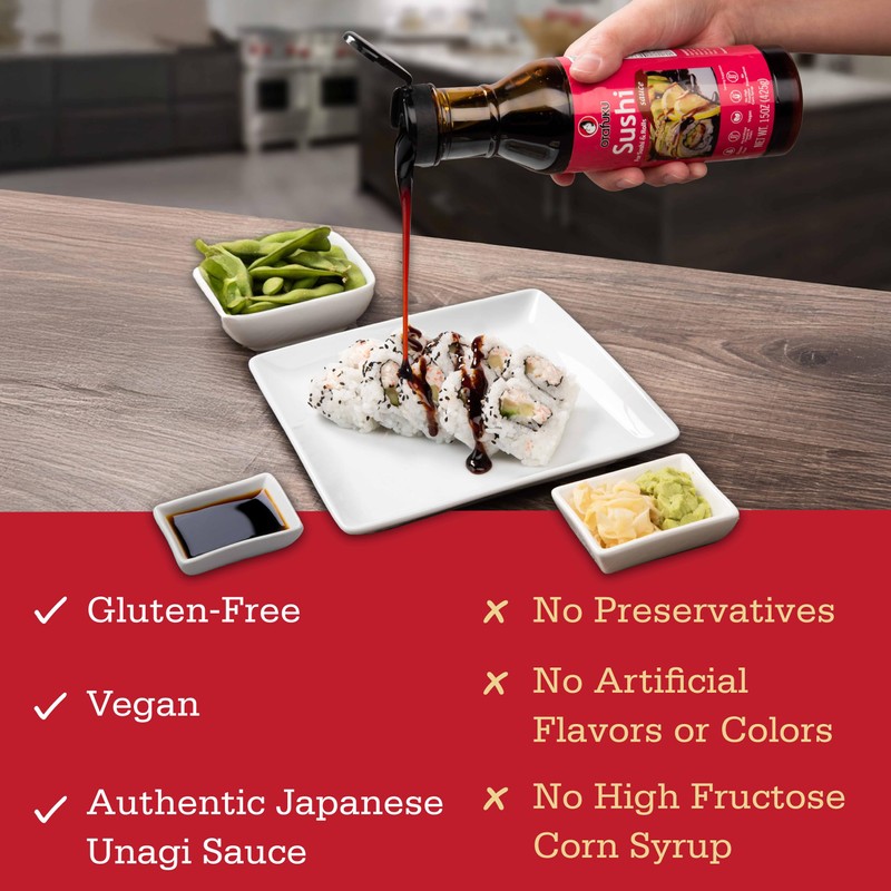 Otafuku Sushi Eel Sauce for Sushi Rolls, Japanese Unagi Sauce