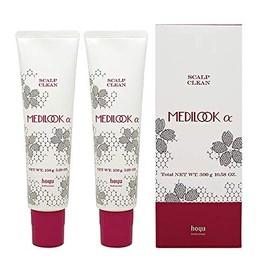 Glamage Hoyu MediLook α Scalp Clean 5.3 oz (150 g) x 2 Packs (Shampoo) Milky White
