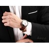 Moran Genuine Leather Watch Band with Quick-Release Polished D Buckle