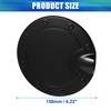 X AUTOHAUX Black Fuel Tank Cover Door Gas Filler Cover