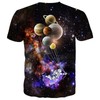 Linnhoy Men and Women T-Shirts Cool 3D Clothes Space Graphic
