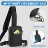 Sling Bag, Tactical Anti Theft Crossbody Bag with Zipper Lock
