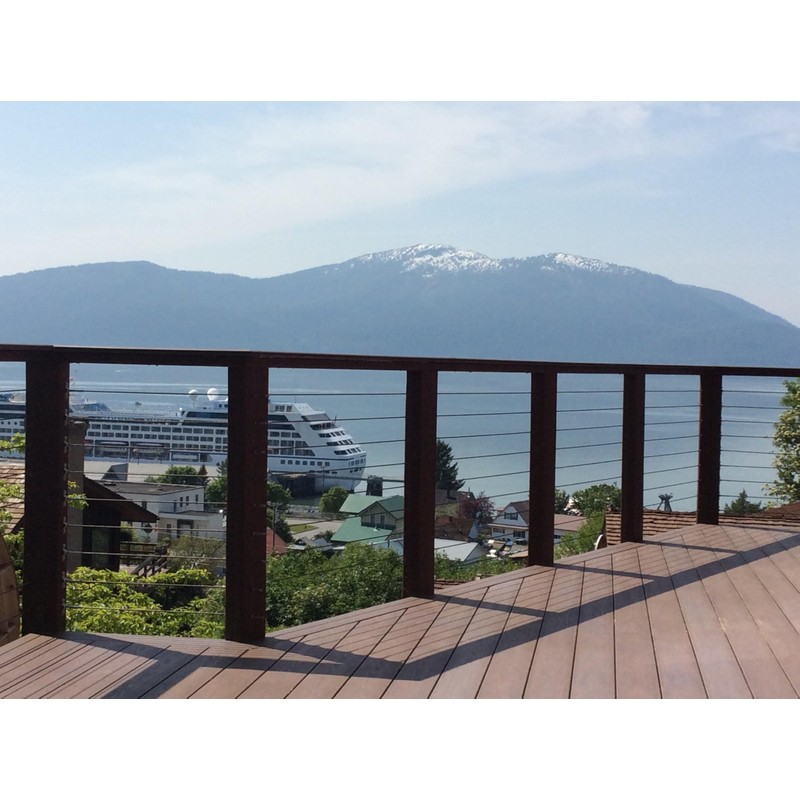 Stainless Steel Surface Mount Swivel Toggle Terminal End Fitting for