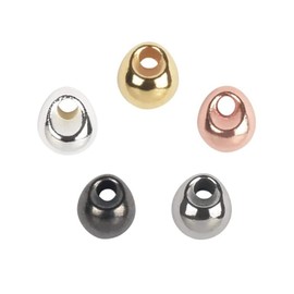 MUUNN 50Pack Tungsten Beads for Fly Tying,Tungsten Fly Tying Beads Head for Nymph Fishing Materials,Silver(2.3mm(3/32"))