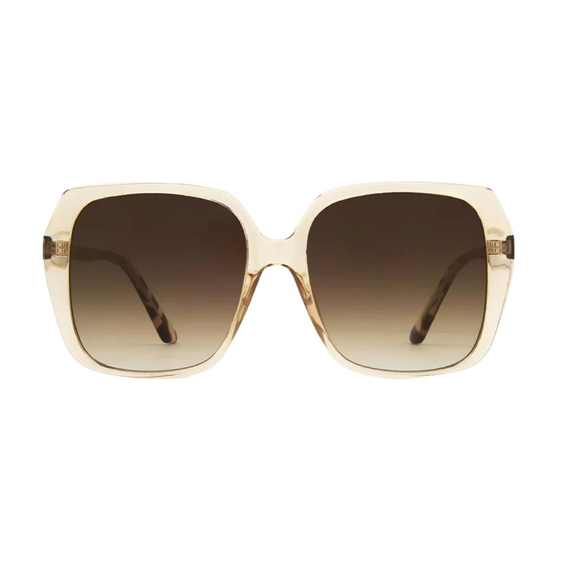 CARVE Ebony Sunglasses – Gloss Translucent Tea Frame, Brown Gradient