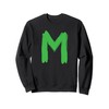 Creative Bold Green Letter M - Design Alphabet - Marker
