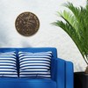 Whitehall Products Pinecone Thermometer Clock, French Bronze
