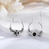 Football Earrings 925 Sterling Silver Hypoallergenic Football Hoop Earrings Sports