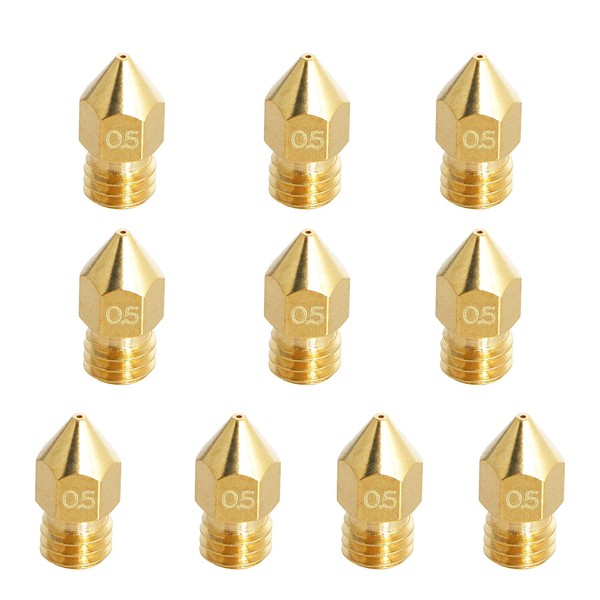 Aopin M6 3mm Extruder Nozzle 3D Printer 0.5mm / 0.02"