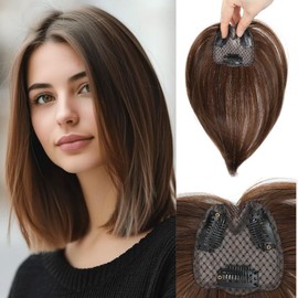 Mekylio Hair Toppers for Women Clip in Bangs 360°Cover Toppers for Women with Thinning Hair Extensions Clip Ins Fake Bangs Pieces Perfect Solution for Thinning and Stylish Upgrade