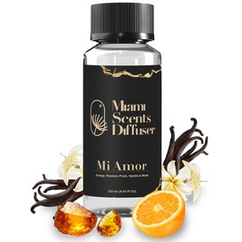 Mi Amor Sweet Essential Oil Refill Luxury Hotel Inspired, Long Lasting Aroma for Home & Office Diffuser, 120ml Fresh Blend of Orange, Passion Fruit, Vanilla, Musk - Scent for Spa Wellness Aromatherapy